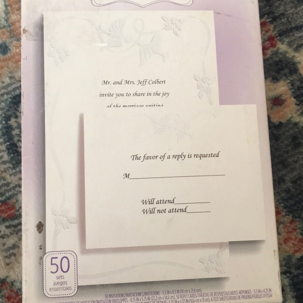 Wilton Dove Wedding Invitation Kit - Picture 2 of 9